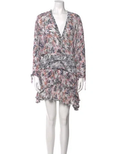 Pre-owned Iro Floral Print Mini Dress In Pink