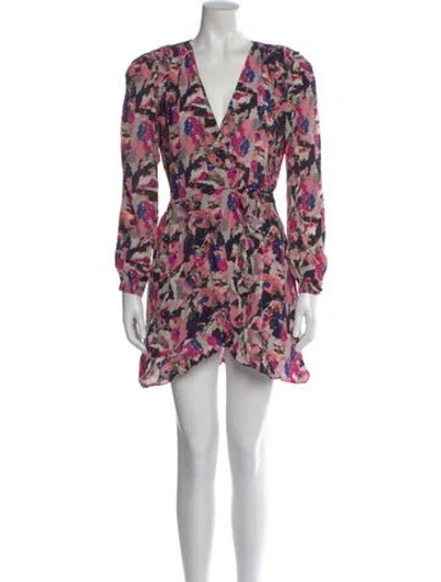 Pre-owned Iro Floral Print Mini Dress In Pink