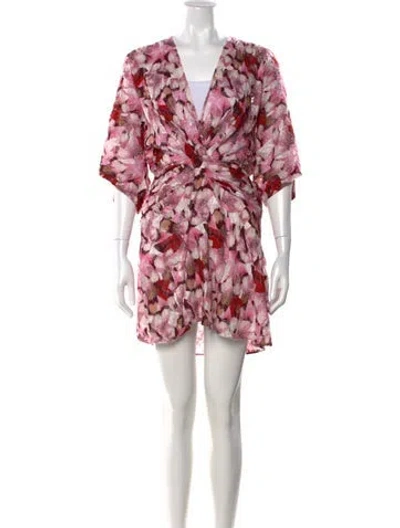 Pre-owned Iro Floral Print Mini Dress In Pink