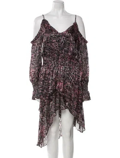 Pre-owned Iro Floral Print Mini Dress W/ Tags In Multi