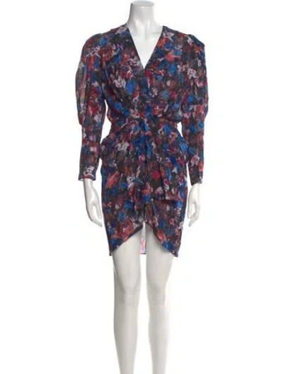Pre-owned Iro Floral Print Mini Dress W/ Tags In Multi