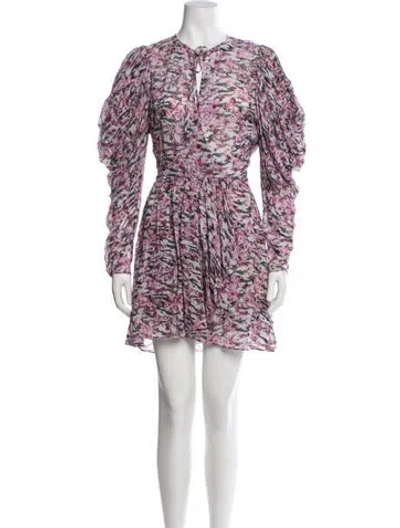 Pre-owned Iro Floral Print Mini Dress W/ Tags In Multi
