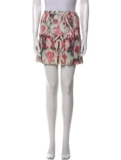 Pre-owned Iro Floral Print Mini Skirt In Multi