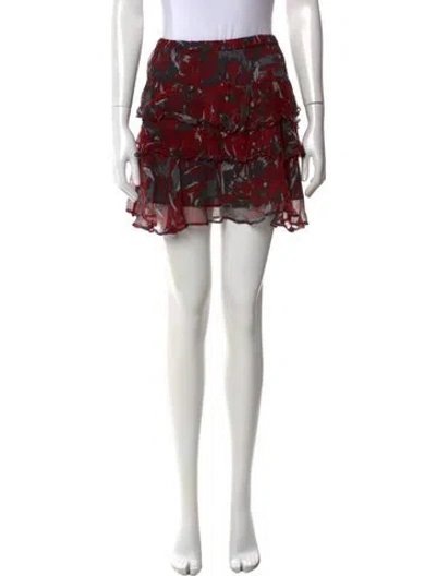 Pre-owned Iro Floral Print Mini Skirt In Multi