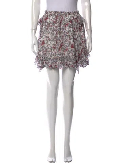 Pre-owned Iro Floral Print Mini Skirt In Pink