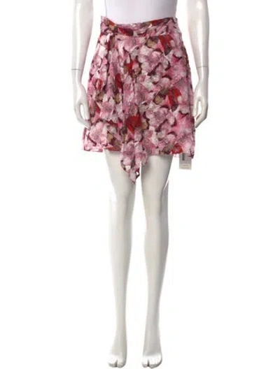 Pre-owned Iro Floral Print Mini Skirt In Pink