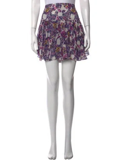 Pre-owned Iro Floral Print Mini Skirt In Pink