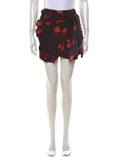 Pre-owned Iro Floral Print Mini Skirt W/ Tags In Multicolor