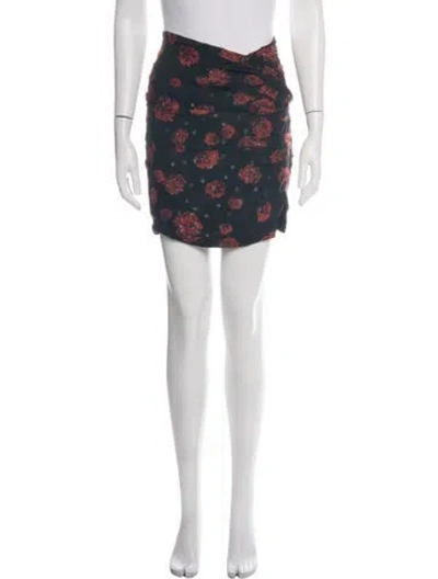 Pre-owned Iro Floral Print Mini Skirt W/ Tags In Purple