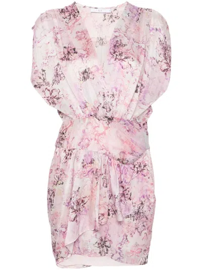 Iro Medium-length Dress With Short Sleeves In Multi