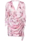 Iro Floral Print Silk Short Dress