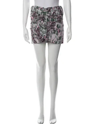 Pre-owned Iro Floral Print Strapless Bodysuit In Green