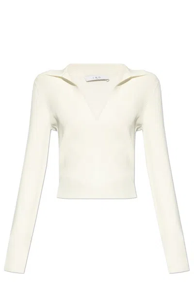 Iro Fraya Polo Top In Beige