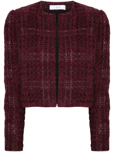 Iro Frayed Jacket In Red