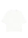 Iro Frayed-edge Tweed T-shirt In White