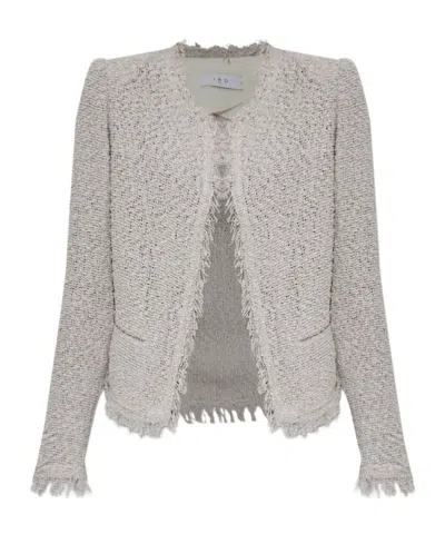 IRO FRAYED TWEED JACKET