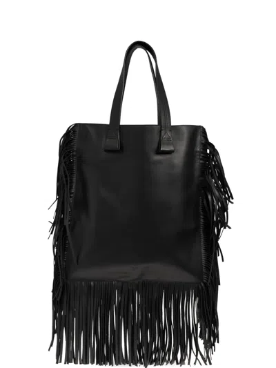 Iro Fringed-detail Tote Bag In Black