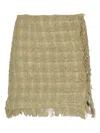 Iro Rajane Tweed Skirt In Khaki