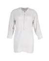 Iro Front Zip Perforated Detail Mini Dress In White Polyester In White
