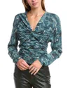 Iro Fruita Top In Blue