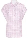 Iro Gilsa Blouclé Overshirt In Purple