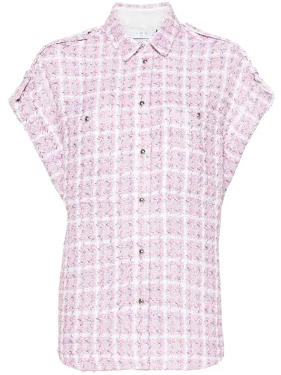 Iro Gilsa Blouclé Overshirt In Purple