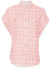 Iro Gilsa Tweed Shirt In Pink