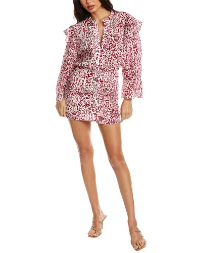 Iro Gira Mini Dress In Red