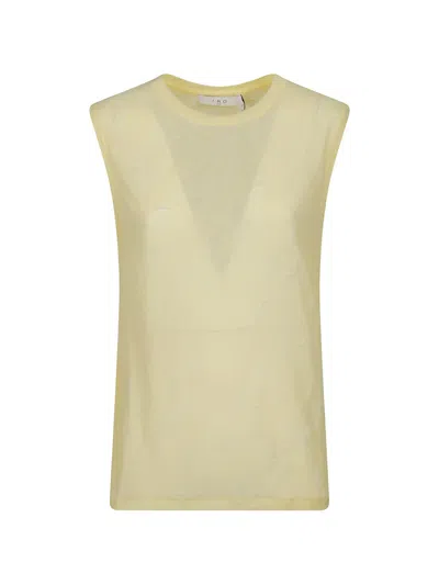 Iro Gloriana Distressed Sleeveless Top In Yellow