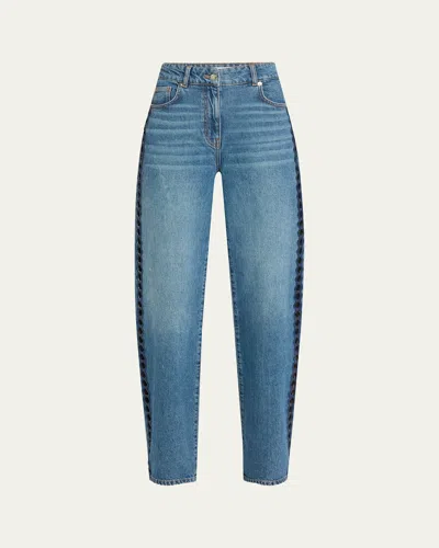 Iro Gotz Cut-out Straight-leg Jeans In Denim Blue