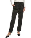 Iro Pinstripe Straight-leg Trousers In Black