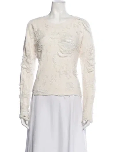 Pre-owned Iro Graphic Print Crew Neck Sweater In Neutrals