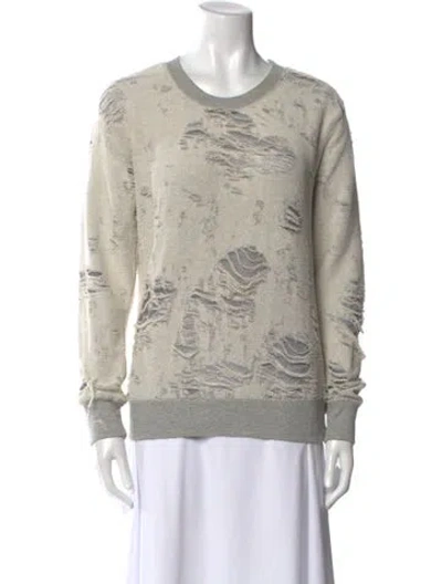 Pre-owned Iro Graphic Print Crew Neck Sweatshirt In Gray