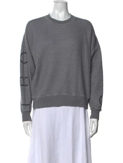 Pre-owned Iro Graphic Print Crew Neck Sweatshirt In Grey