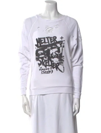 Pre-owned Iro Graphic Print Crew Neck Sweatshirt W/ Tags In White