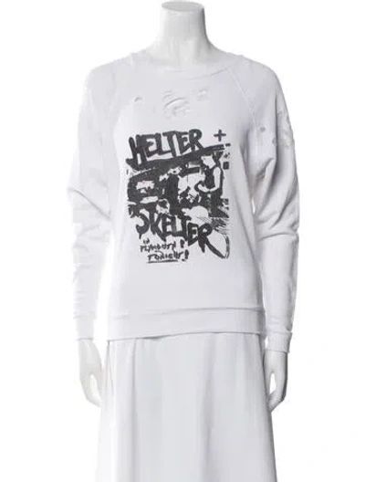 Pre-owned Iro Graphic Print Crew Neck Sweatshirt W/ Tags In White