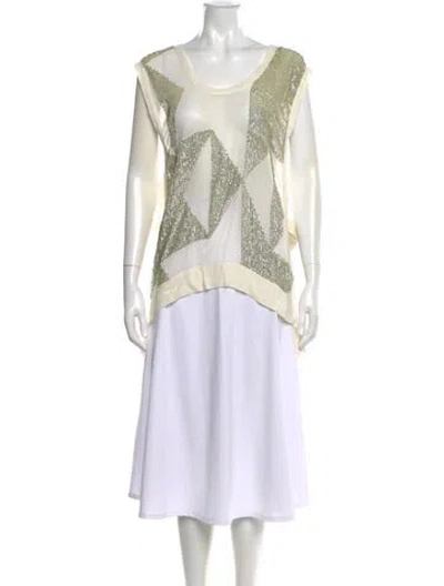 Pre-owned Iro Graphic Print Crew Neck Top In Neutral