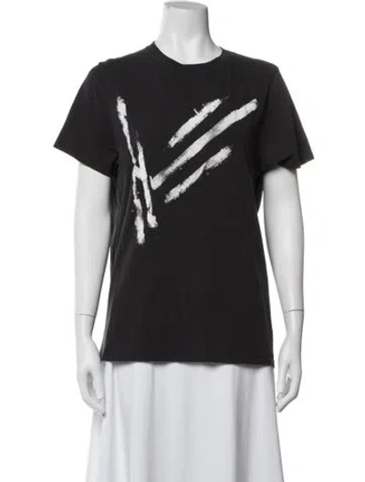 Pre-owned Iro Graphic Print Crew Neck T-shirt In Black