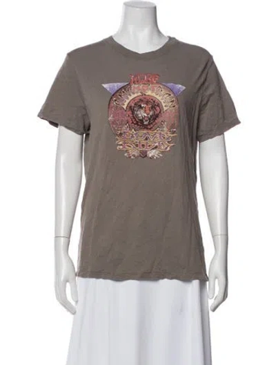 Pre-owned Iro Graphic Print Crew Neck T-shirt In Gray