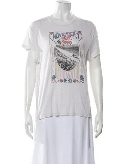 Pre-owned Iro Graphic Print Crew Neck T-shirt In White