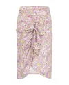 Iro Wrap Silk Blend Midi Skirt In Pink