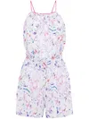 Iro Graphic-print Playsuit In White