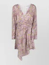 Iro Graphic-print Wrap Minidress