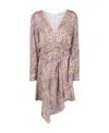 Iro Graphic-print Wrap Minidress In Multicolor
