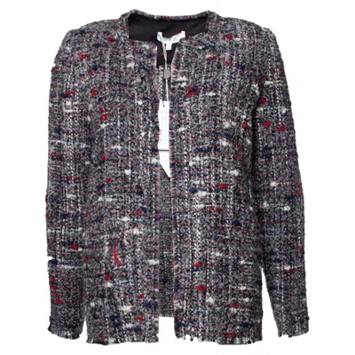 Pre-owned Iro , Grey Boucle Jacket With Multicoloured Yarns In Gray