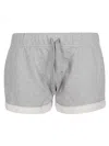 Iro Elastic Waistband Organic Cotton Shorts