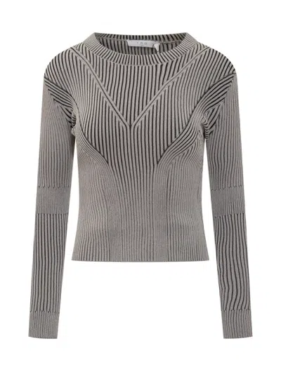 Iro Grey Knitted Crew Neck Jumper