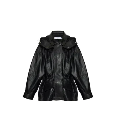 Iro ‘groove' Leather Jacket In Black