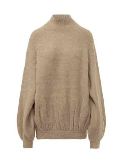 Iro Groovy Knit Sweater In Brown