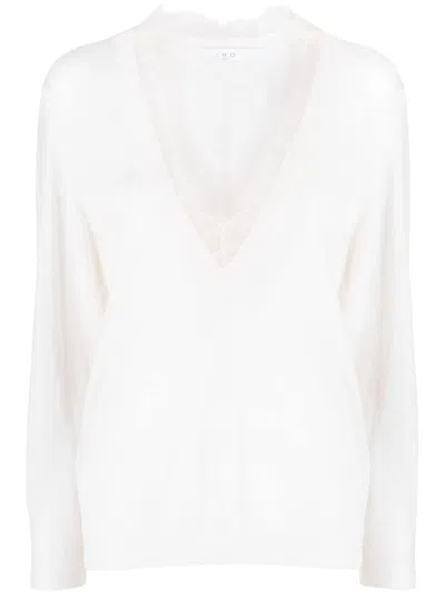 Iro Haby Lace-detail Jumper In Weiss
